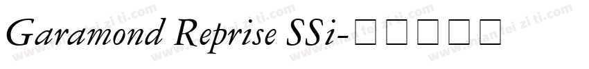 Garamond Reprise SSi字体转换
